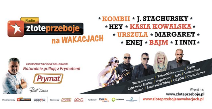 Koncerty „Złote Przeboje na wakacjach” w całej Polsce